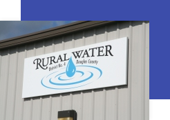 rural water district 4 sign on outside of building